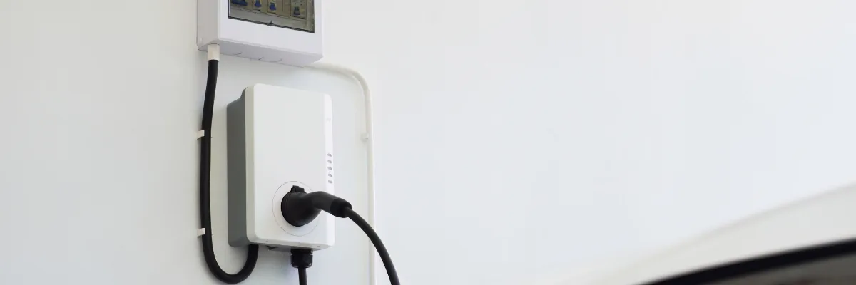 Cargador eléctrico en vivienda unifamiliar